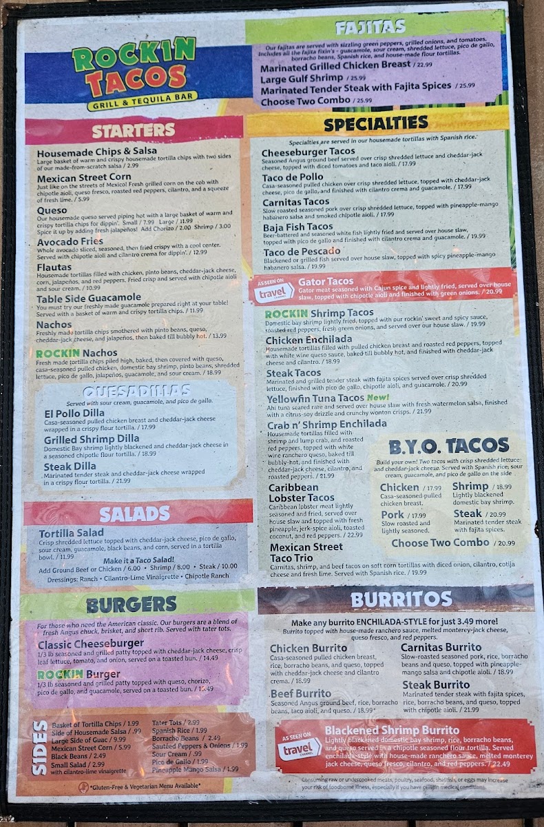 Rockin' Tacos Menu - Image 2