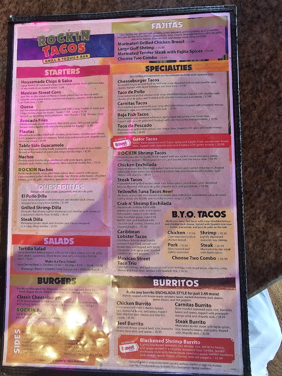 Rockin' Tacos Menu - Image 4